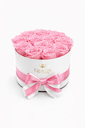 Pink Roses | Small White Box | LONG-LASTING
