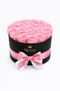 Pink Roses | Medium Black Box | LONG LASTING