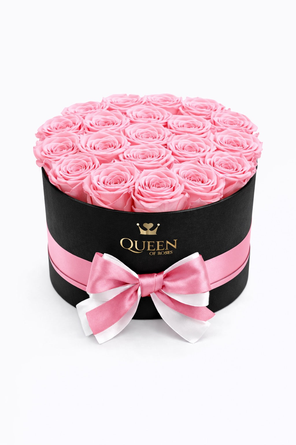 Pink Roses | Medium Black Box | LONG LASTING